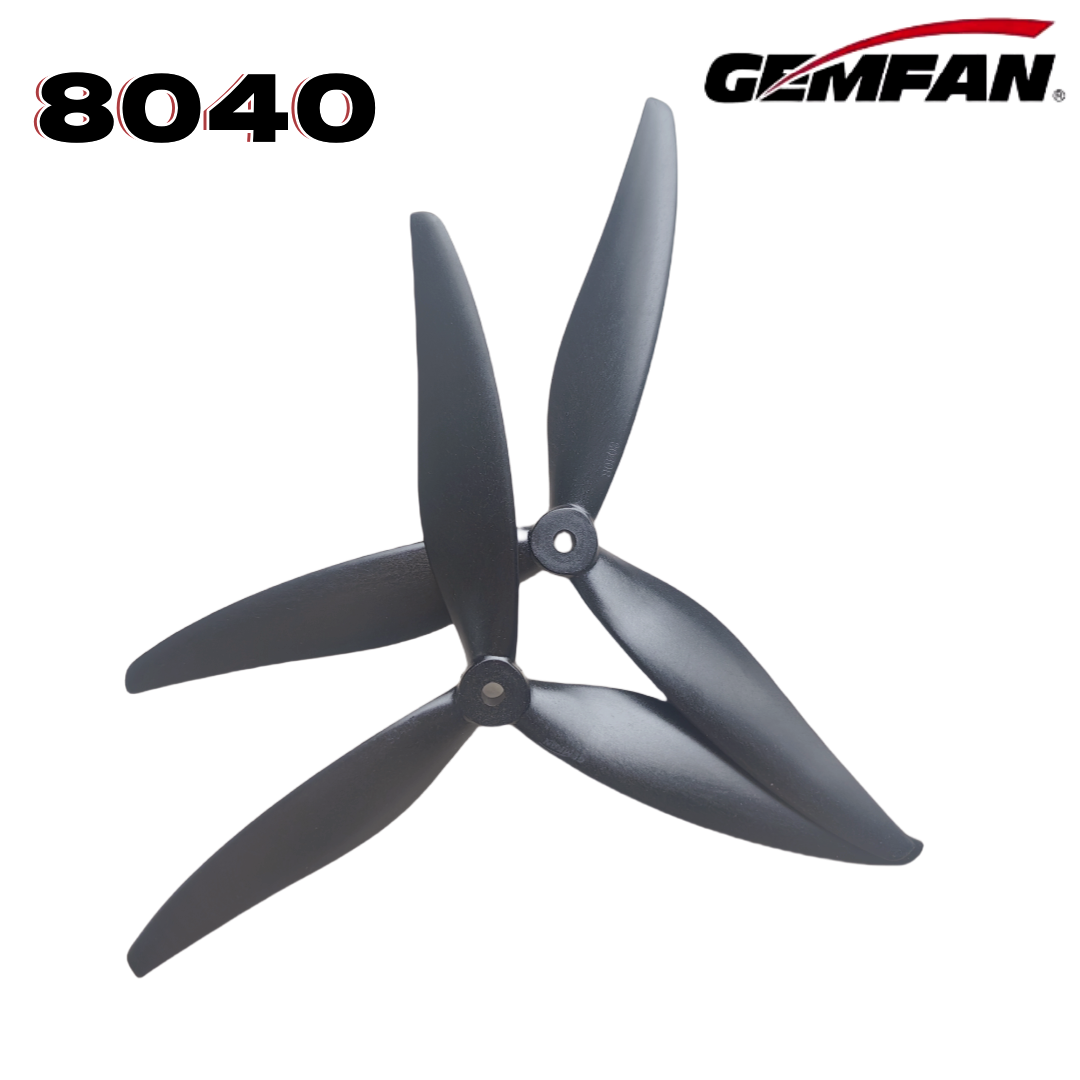 Drone Racing Motor - Gemfan 8040 8X4X3 3-лопастной 8-дюймовый пропеллер