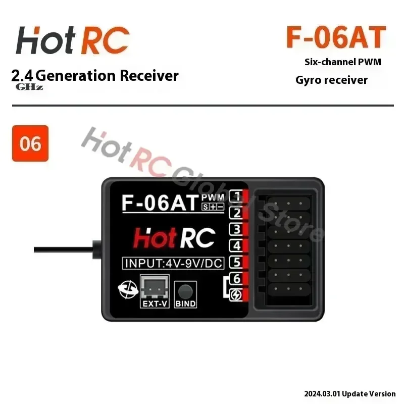Приемник HOTRC 2.4ГГц 4/6/8-ка – обзор и цена Drone Racing Receiver